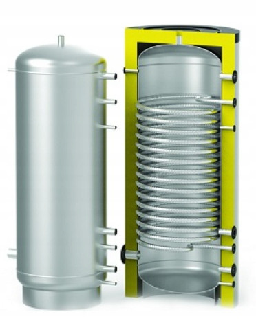  Buffer tank with DHW coil 200l