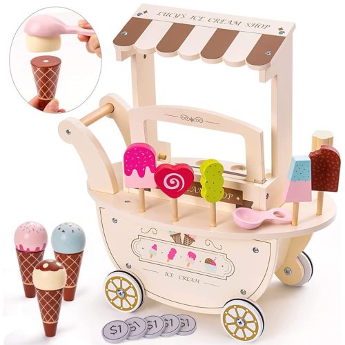  WOODEN ICE CREAM SHOP ICE CREAM SET ICE CREAM SHOP