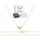  GOLDEN BEAUTIFUL CELEBRITY NECKLACE 585 MINIMALIST WITH BALLS