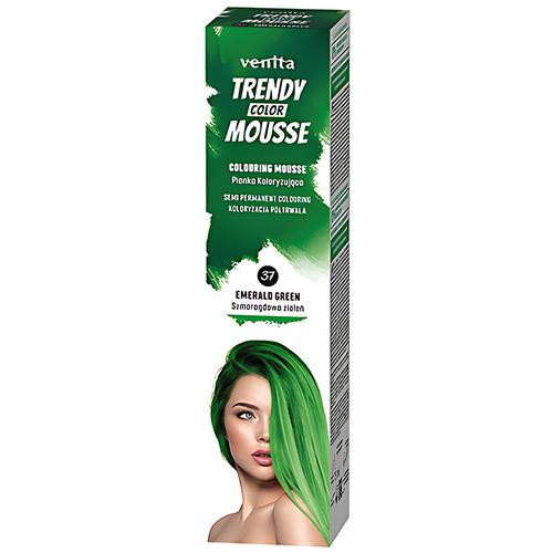  VENITA Trendy Color Mousse 37 Emerald Green hair coloring mousse 75ml