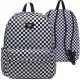 Vans Old Skool Check Backpack with Laptop Sleeve and Water Bottle Pockets