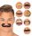  Self-adhesive artificial mustaches black brown 6 pcs