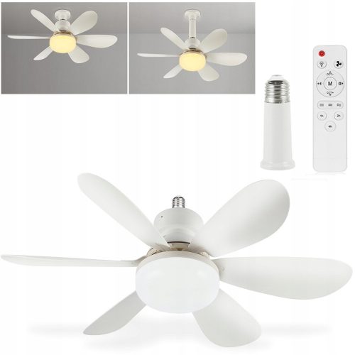  VENTILATEUR DE PLAFOND, VENTILATEUR, VENTILATEUR DE PLAFOND, LAMPE LED 52 CM AVEC TÉLÉCOMMANDE