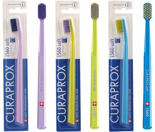  CURAPROX CS 1560 SOFT MANUAL TOOTHBRUSH SOFT BRISTLES 3 PCS