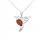  Silver pendant with amber ORIGINAL PENDANT made of silver MOVIE hummingbird