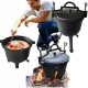  CAST IRON POT ROASTING CAMPFIRE HUNGARY HUNTING GRILL 8L LARGE