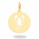  Gold pendant SCORPIO PR.585 ZODIAC SIGN