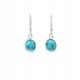  Silver earrings with larimar, English clasp, LARIMAR SILVER 925 FILM