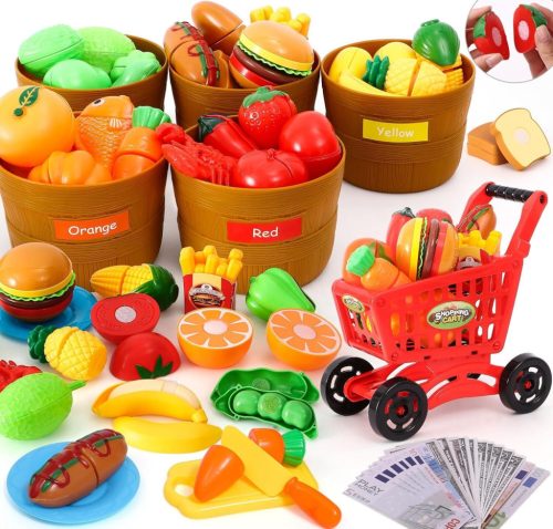  Toy fruit and vegetable cutting game for kids