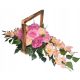  bouquet of flowers, grave decoration, cemetery, grave frame