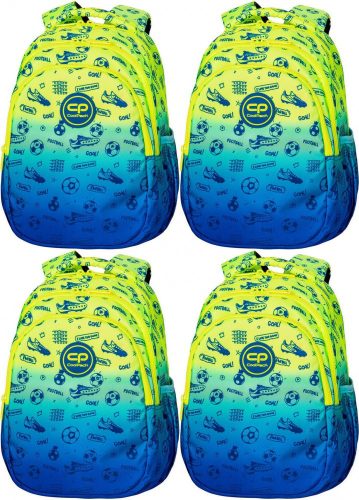 CoolPack Jerry 21L Football-Themed School Backpack in Yellow and Blue