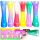  SLIME GLITTER SET 6 LARGE slimes colored belt plastic case