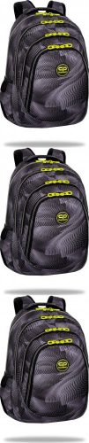 CoolPack Youth Sports School Backpack, Multi-Compartment 3D Design, Black