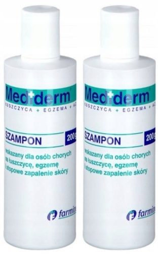 MediDerm Soothing Shampoo for Eczema & Psoriasis, 200g Twin Pack
