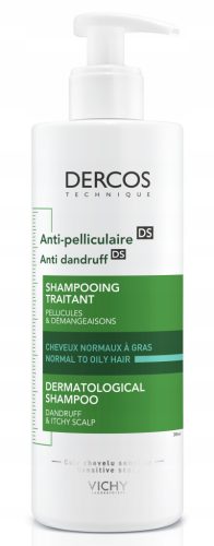Vichy Dercos Anti-Dandruff Shampoo for Oily Hair 390 ml - Strengthens & Nourishes