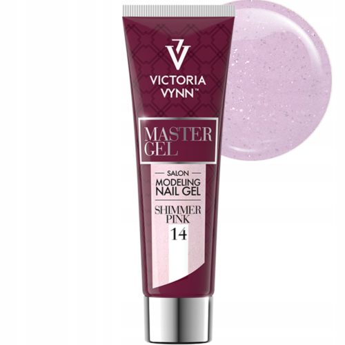  VICTORIA VYNN MASTER GEL ACRYLIC GEL WITH PARTICLES 14 SHIMMER PINK 60g