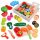  WOODEN VEGETABLES AND FRUITS FOR CUTTING IN A BOX + ACCESSORIES BIG SET