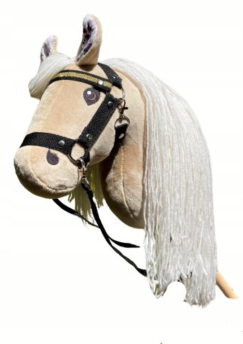  Hobby Horse Pony "Stella" + halter + reins, beige, height 65 cm