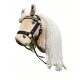  Hobby Horse Pony "Stella" + halter + reins, beige, height 65 cm