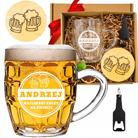  ENGRAVED BEER MUG - a gift for a guy, him, his dad, for his 18th-99th birthday