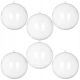  Acrylic balls, transparent, plastic, 14 cm, 6 pcs