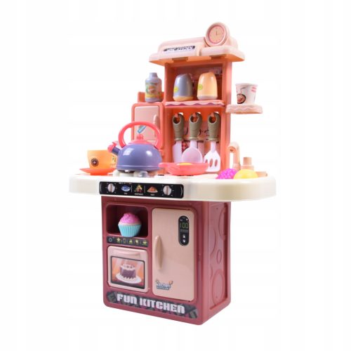  CHILDREN'S KITCHEN PLASTIC SOUND LIGHT STEAM WATER + ACCESSORIES