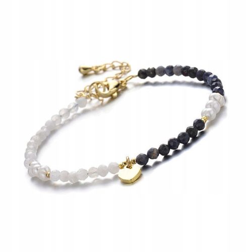  Moonstone Sapphire Freshwater Pearl Bracelet
