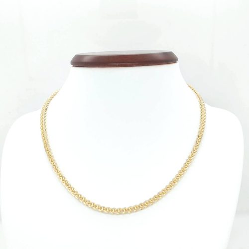  GOLD CHAIN - FULL FOX TAIL PATTERN, SHINY