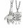  2X Friendship BFF Wow Pendant Necklace