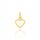  Gold pendant diamond heart pr. 333