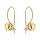  Gold ball earrings pr.585 on a clasp