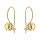  Gold ball earrings pr.585 on a clasp