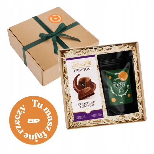  BASKET GIFT SET GIFT GIFT CHOCOLATE FONDANT LINDT TEA