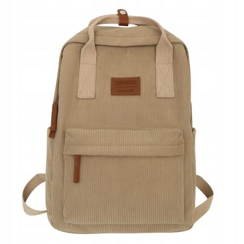 Stylish Corduroy School Backpack - Spacious & Durable for Daily Use
