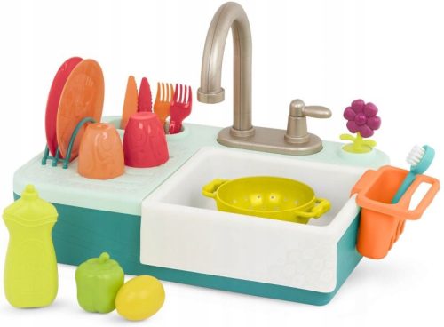 Sink with working faucet and accessories B. Toys