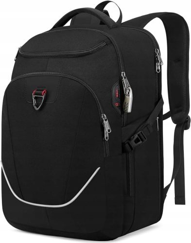 Large 17.3" Laptop Backpack with USB Port and Anti-Theft Lock - Waterproof and Lightweight