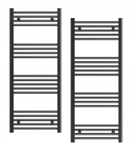  BATHROOM RADIATOR BLACK LADDER 50x120 cm RADIATOR MOUNTING 180° BRENO