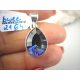  2164 Delicate Classic LUX Pendant Mystic Topaz Night Silver 925