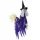  Witch Witch hanging on a broomstick decoration 60cm HALLOWEEN