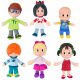  FISHER PRICE SET OF 6 DOLL CLEO&CUQUIN