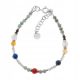  Bracelet zodiac sign cancer - stones and silver