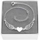  Silver bracelet angel wings HEART wings ENGRAVING SILVER 925