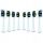  8x Heads for Seysso Carbon Basic White Daily, white replacement tips