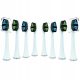  8x Heads for Seysso Carbon Basic White Daily, white replacement tips