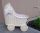  Wicker doll stroller with bedding ECRU pusher