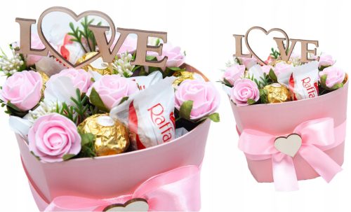  WEDDING GIFT FOR THE BRIDE AND GROOM CAKE BOUQUET FLOWER BOX SWEETS