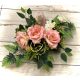  Grave decoration, grave bouquet, cemetery, roses, PINK