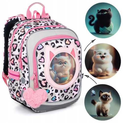 Topgal ENDY 23037 Cat-Themed Lightweight Kids' Backpack
