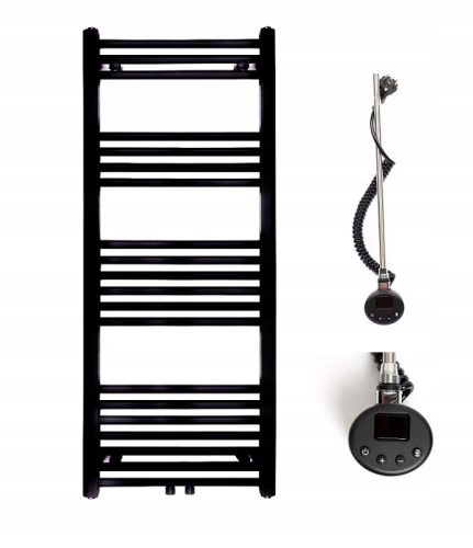  Electric towel rail bathroom radiator TRM 1200x500 - 600W black