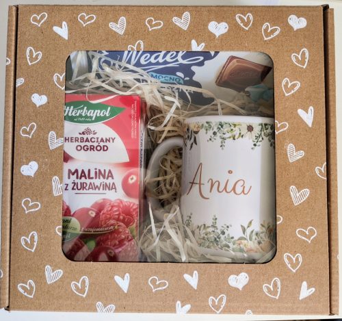  Gift set Mug with name tea chocolate BOX Gift souvenir